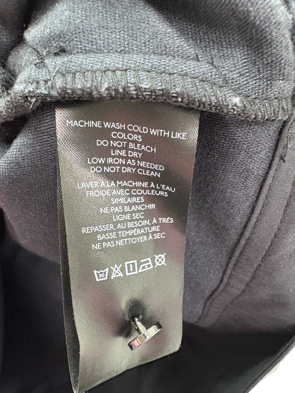 Anthropologie Black Faux Leather Top UK M