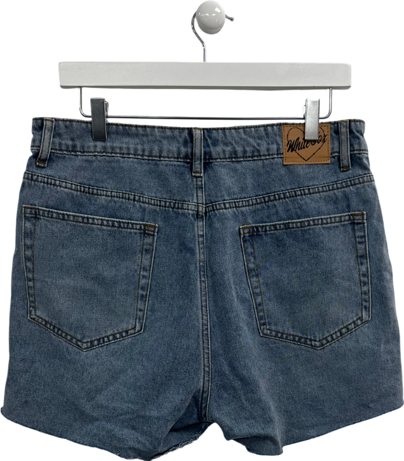 White Fox Not Meant To Be Denim Shorts Blue UK XL