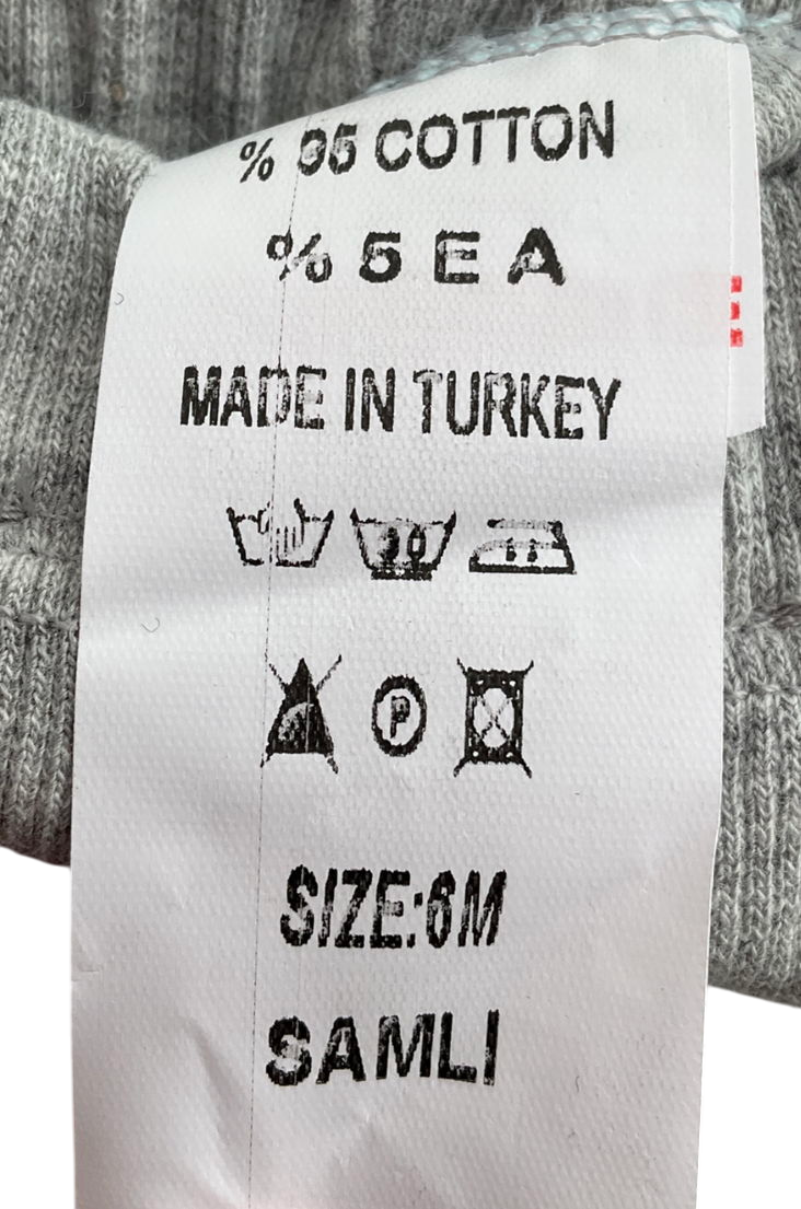 Samli premium collection Grey Knitted Cotton Set 3-6 Months