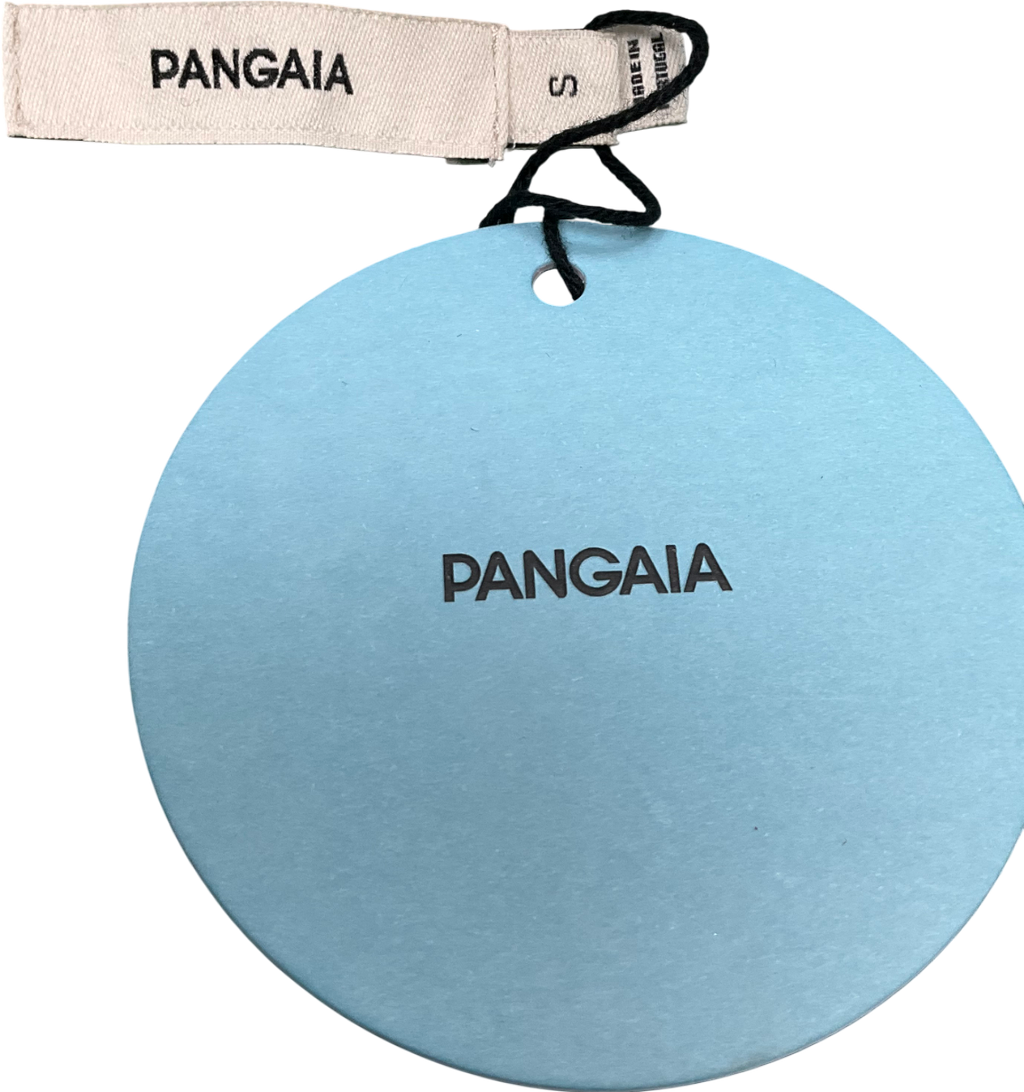 PANGAIA Blue Organic Cotton Oversized Tailored Blazer UK S