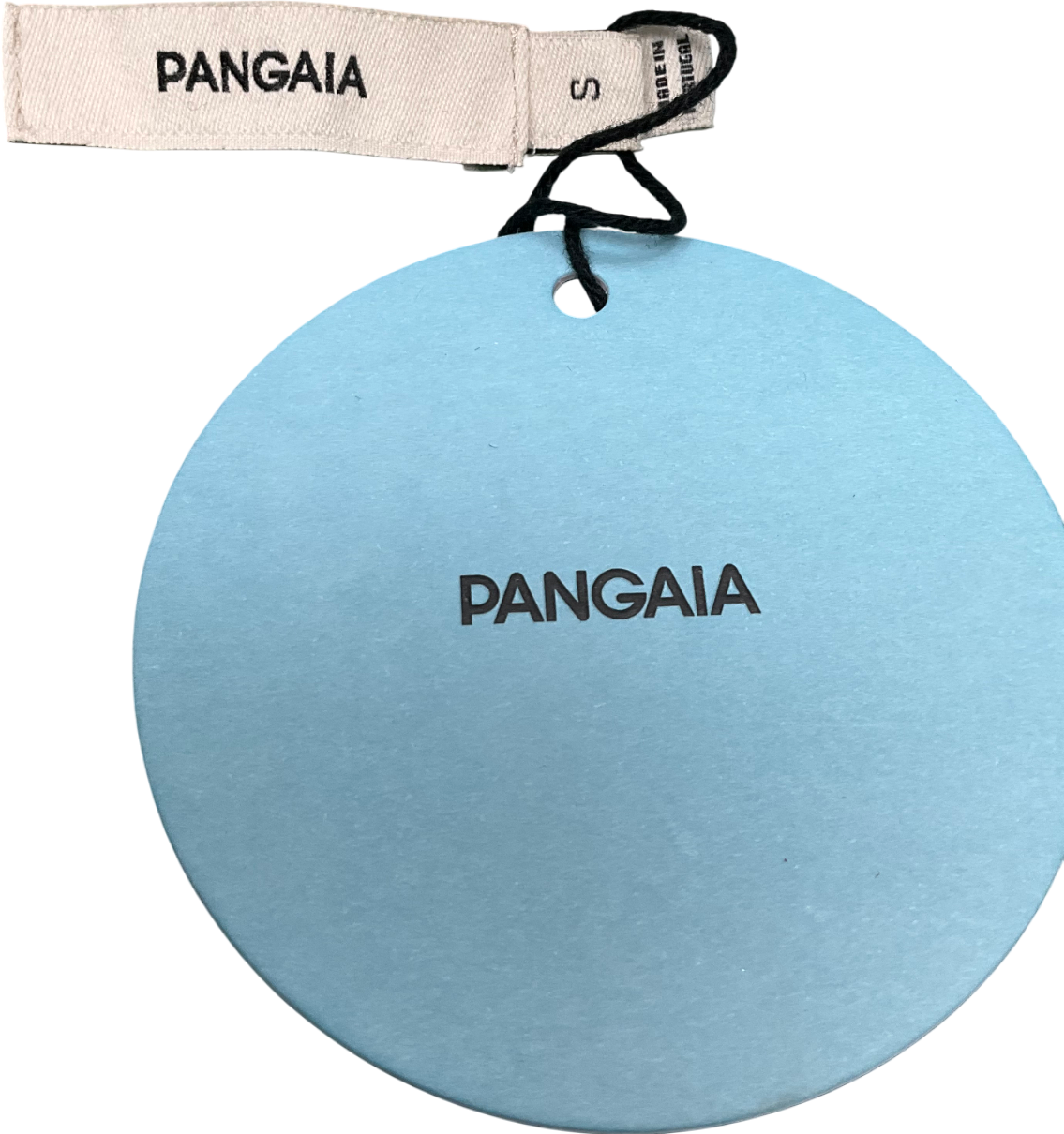 PANGAIA Blue Organic Cotton Oversized Tailored Blazer UK S