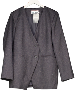 .OBJECT Grey Double-breasted Blazer UK XL