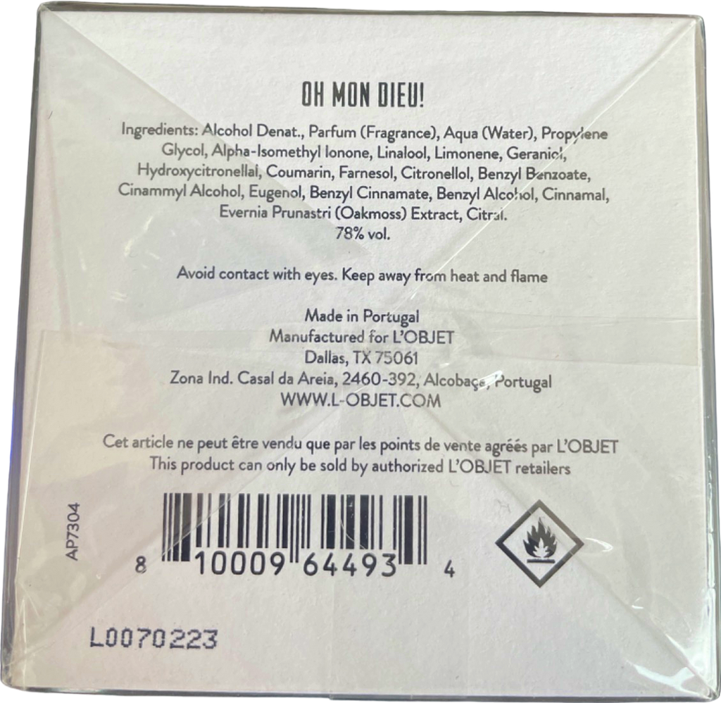 L'Objet Oh Mon Dieu! Eau de Parfum 100ml