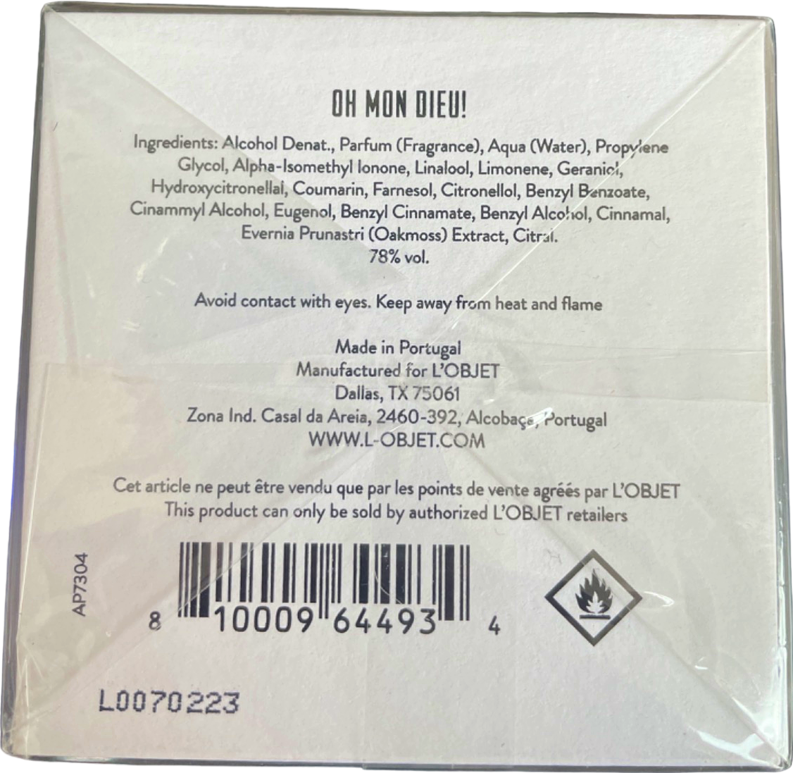 L'Objet Oh Mon Dieu! Eau de Parfum 100ml