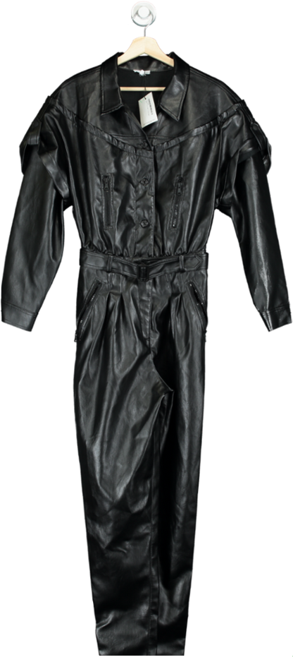 Mistress Rocks Black Relent Jumpsuit UK S