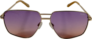 QUAY Metallic Next Please 126 Sunglasses in Case