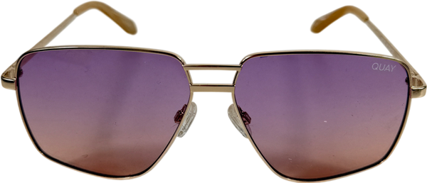 QUAY Metallic Next Please 126 Sunglasses in Case