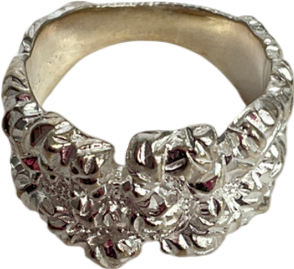 camille brinch Metallic Even Bigger Levitate Crush Ring - Size O