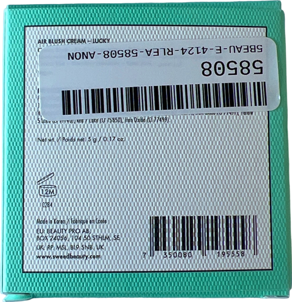 Sweed Air Blush Cream Lucky 5g