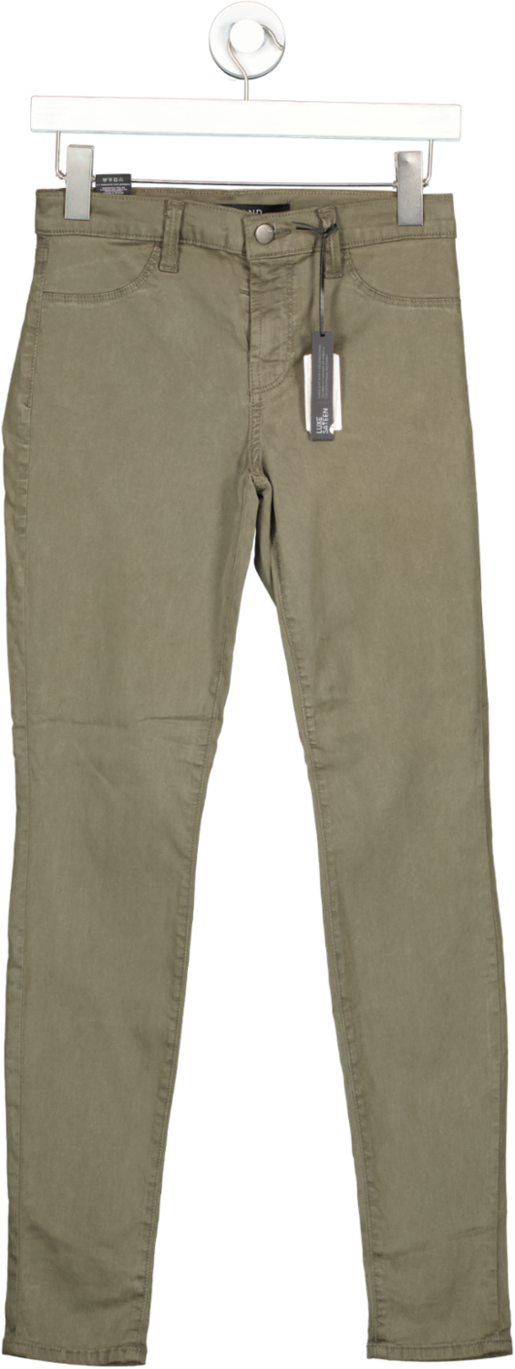 J Brand Pale Khaki Green 485 Skinny Mid Rise Jeans BNWT  W27
