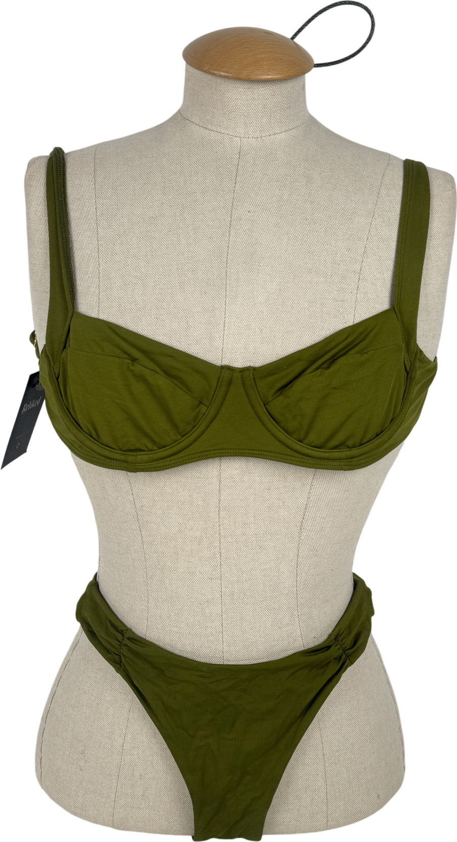 Monday Swimwear Green Morocco Bikini Set UK S