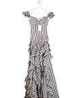 Caroline Constas Multicoloured Wide Stripe Gown UK XS