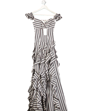 Caroline Constas Multicoloured Wide Stripe Gown UK XS