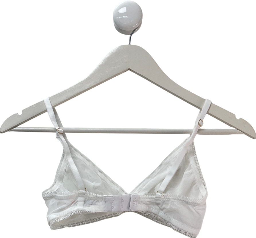KBX White Alice Triangle Bralette UK 10