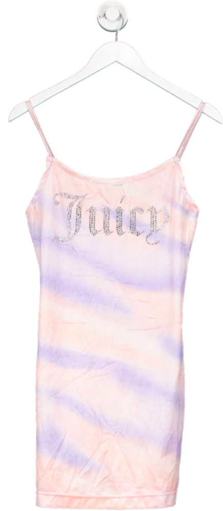 Pink X Juicy Couture Velour Wave Print Dress UK M