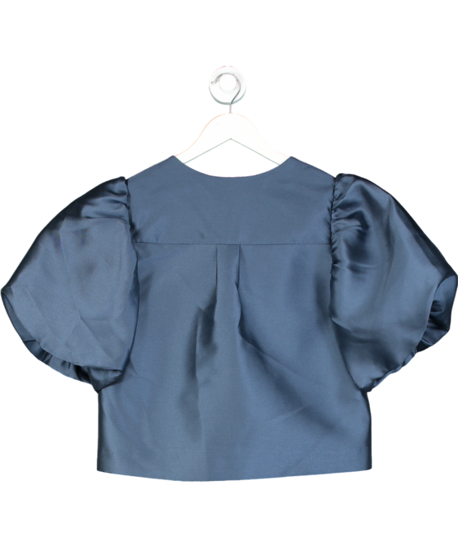 Sinead Keary Blue "The Aurora" - Puff Sleeve Jacket UK XS