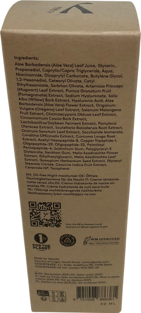 yepoda The Night Light Moisturizer 50 ml