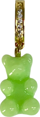Green gummy Bear Pendant One Size