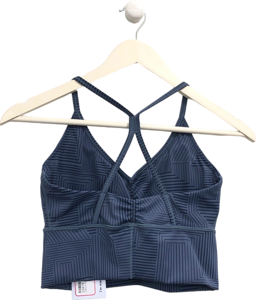 Gymshark Blue Geometric Sports Bra UK S