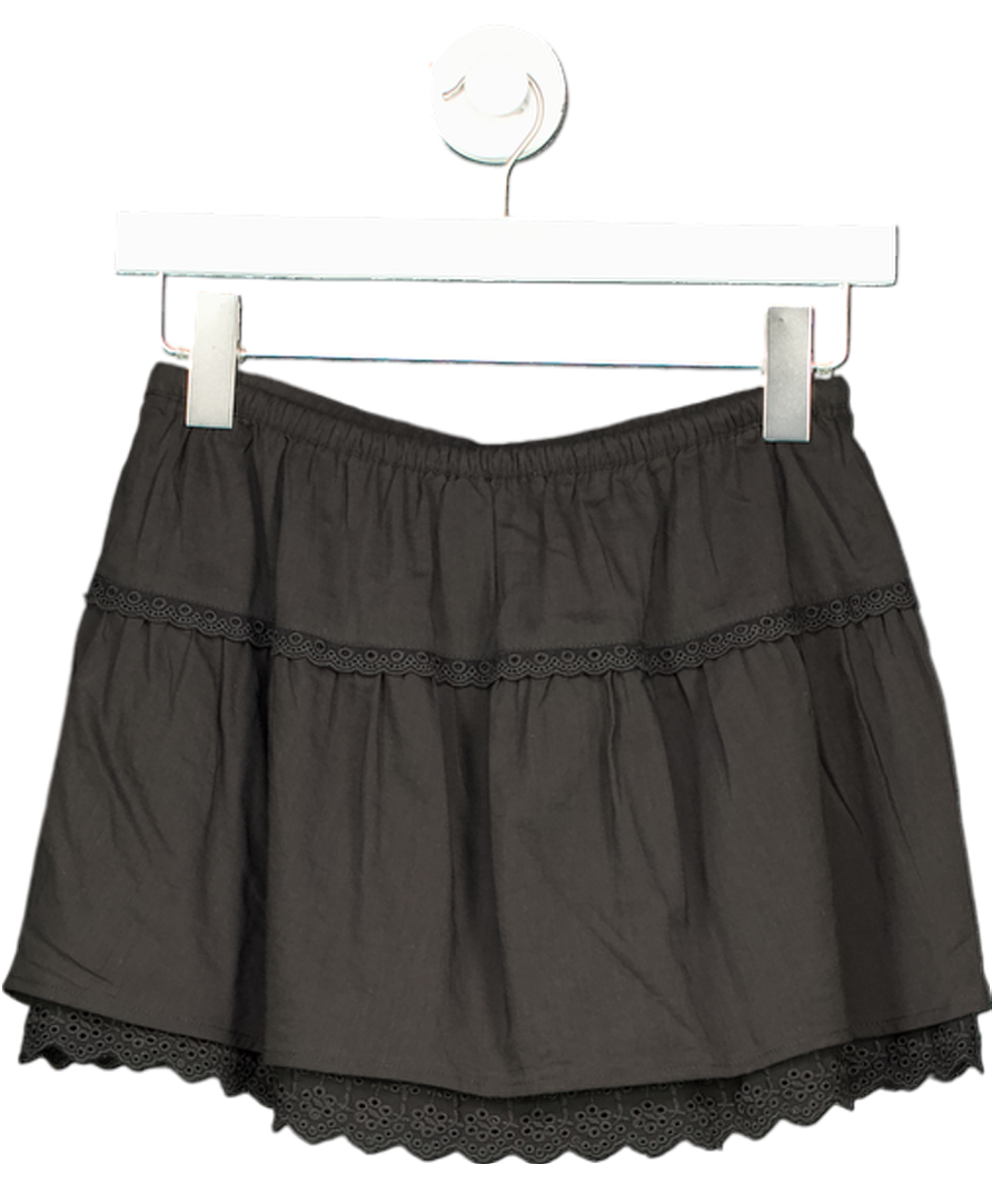 Reformation Black Tavia Skirt UK 4