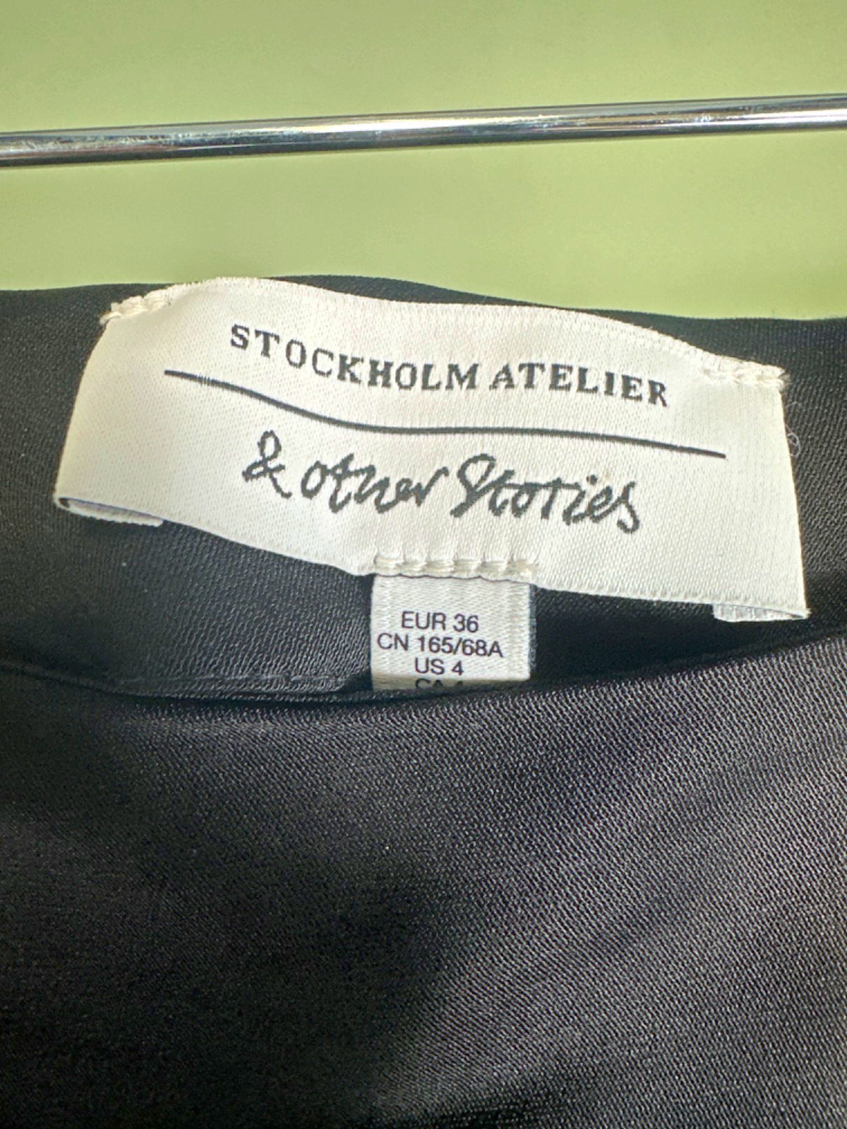 & Other Stories Black and White Stockhold Atelier Skirt UK S