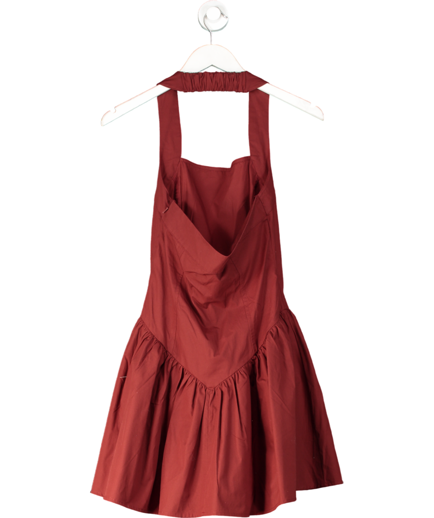 ASOS Brown Halter Neck Mini Dress UK 6