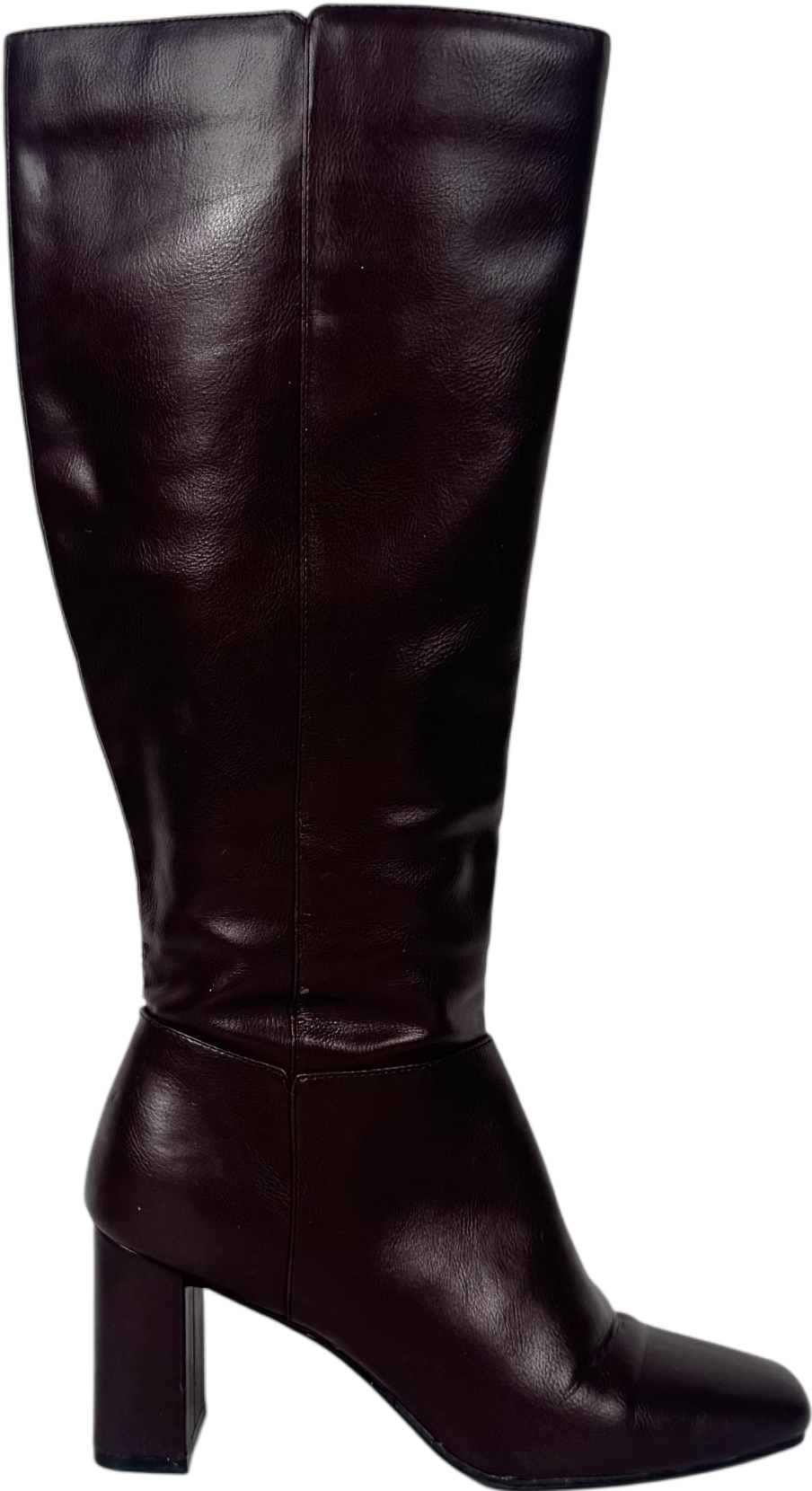 M&S Red Burgundy Knee High Boots UK 6 EU 39 👠