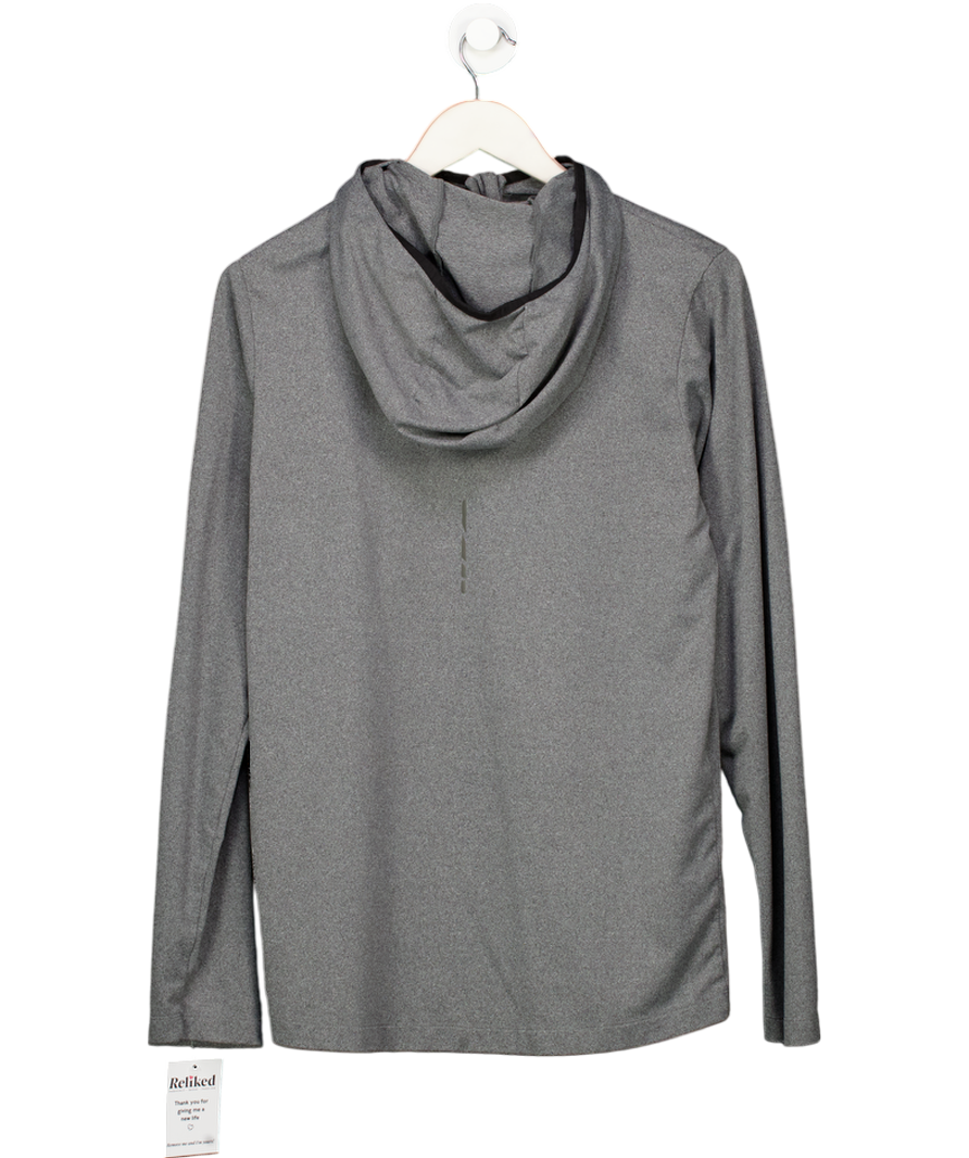 asics Grey 1/2 Hoody Top Lightweight UK L