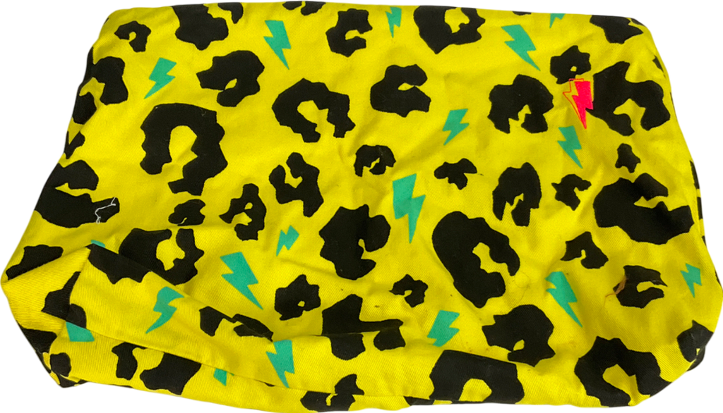 scamp & dude Yellow Fuchsia With Shadow Leopard Small Swag Bag