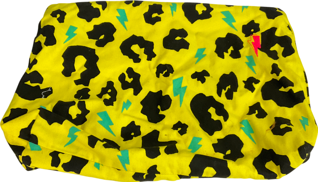 scamp & dude Yellow Fuchsia With Shadow Leopard Small Swag Bag