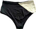 Unbranded Black/White Two-Tone High-Waist Panties XS/S