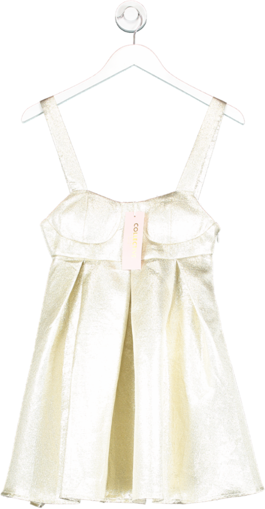 Collective The Label Petite Metallic Mini Dress UK 8