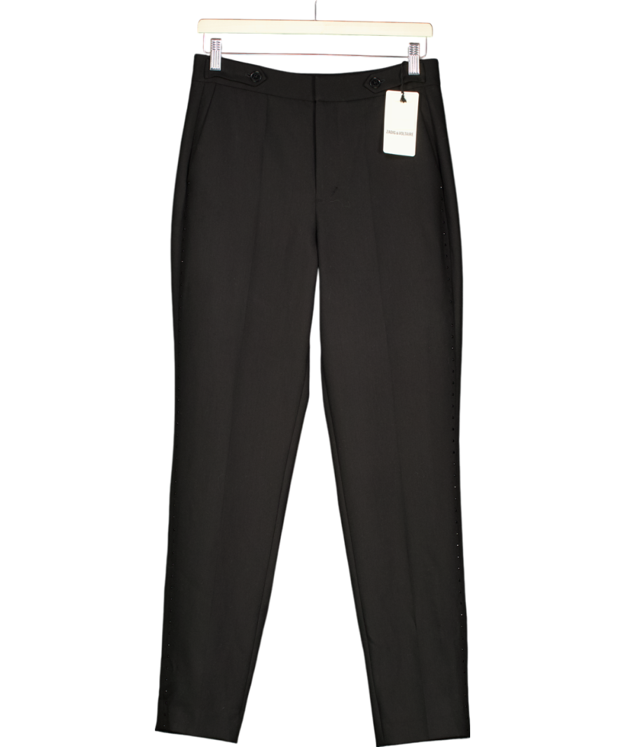 Zadig & Voltaire Black Panny Trousers UK 10