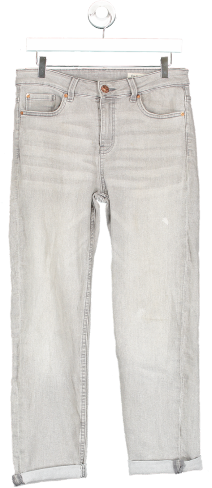 M&S Grey Sienna Straight Leg Jeans UK 12