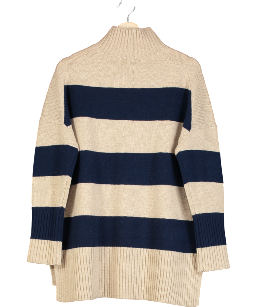 Boden Blue Lucinda Cotton Striped Jumper UK M