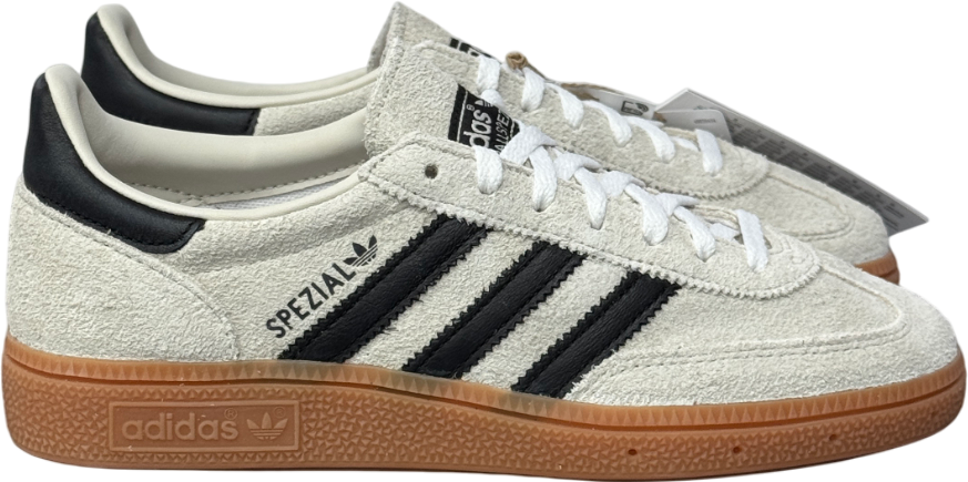 adidas White Originals White/black Suede Handball Spezial Trainers UK 4.5 EU 37.5 👠