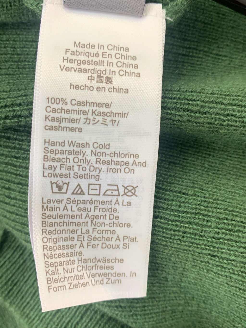 J Crew Green Cashmere Jumper UK XS