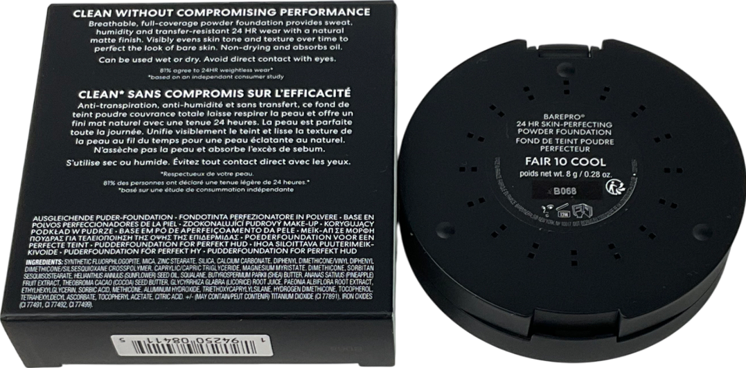 bareMinerals Barepro 24hr Skin-perfecting Powder Foundation Fair 10 8g