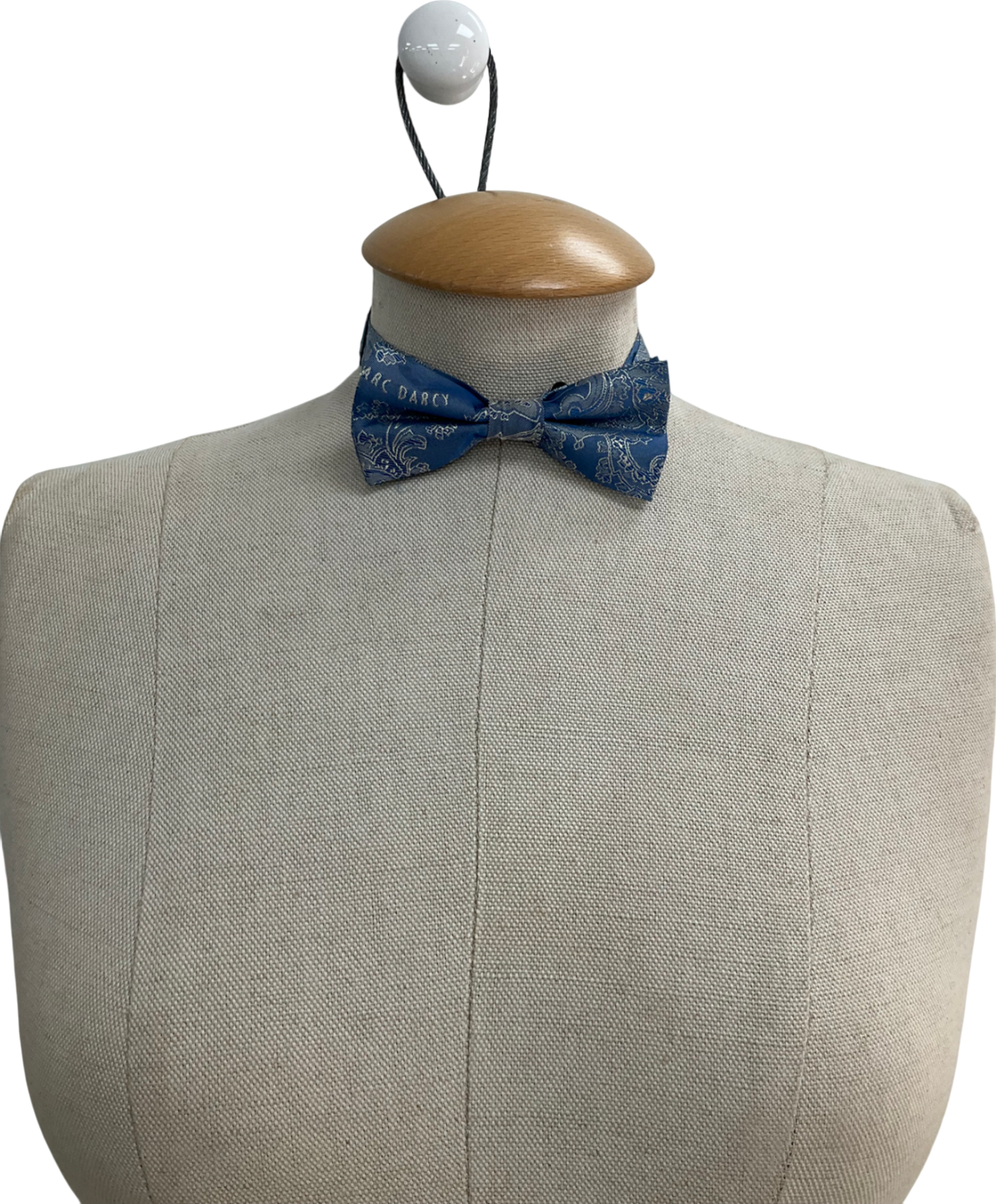 Marc Darcy Blue Paisley Bow Tie One Size