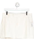 Good American White Luxe Suiting Mini Skirt W27
