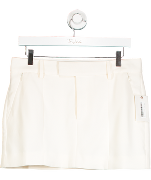 Good American White Luxe Suiting Mini Skirt W27