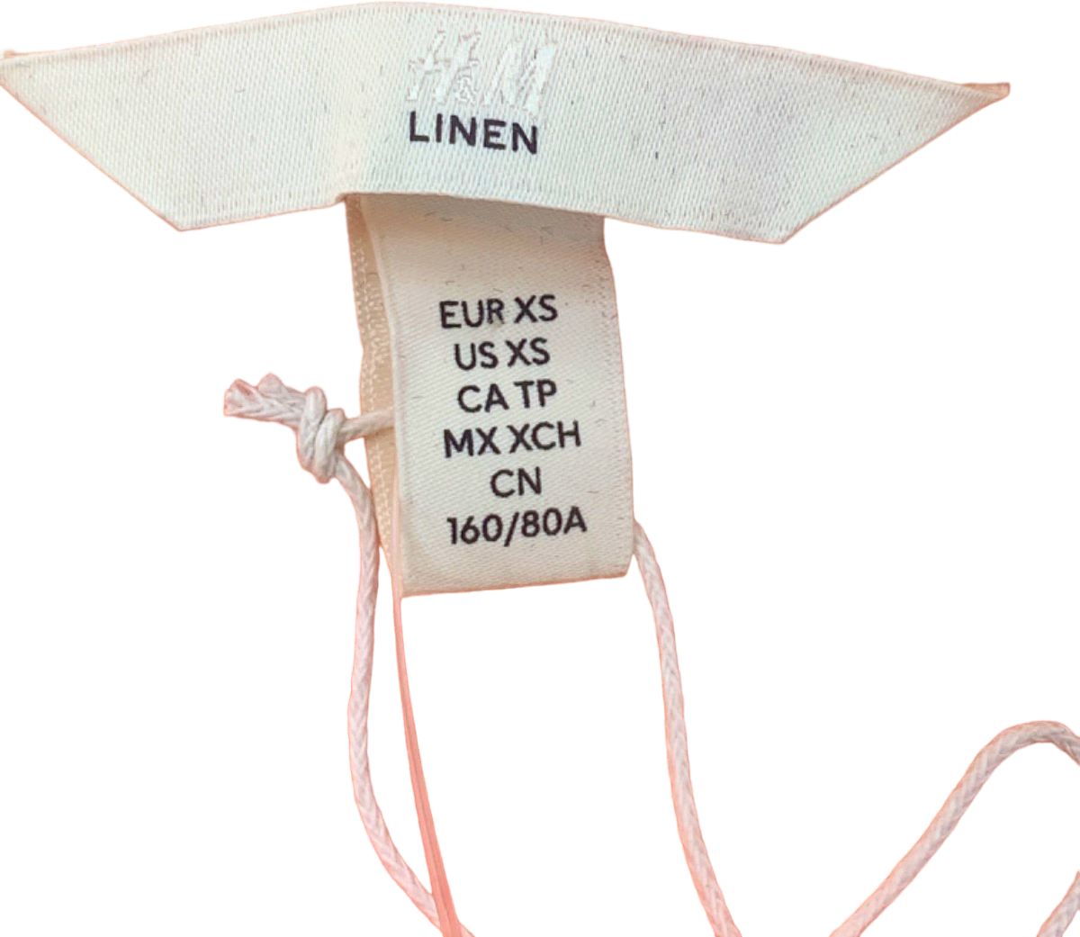 H&M Orange Linen Shirt UK 6