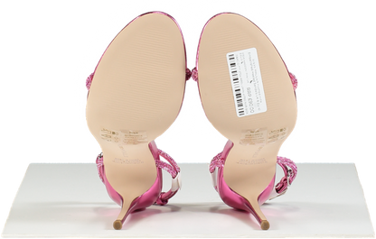 STEVE MADDEN Fuchsia Pink Embellished Heeled Sandals UK 8 EU 41 👠