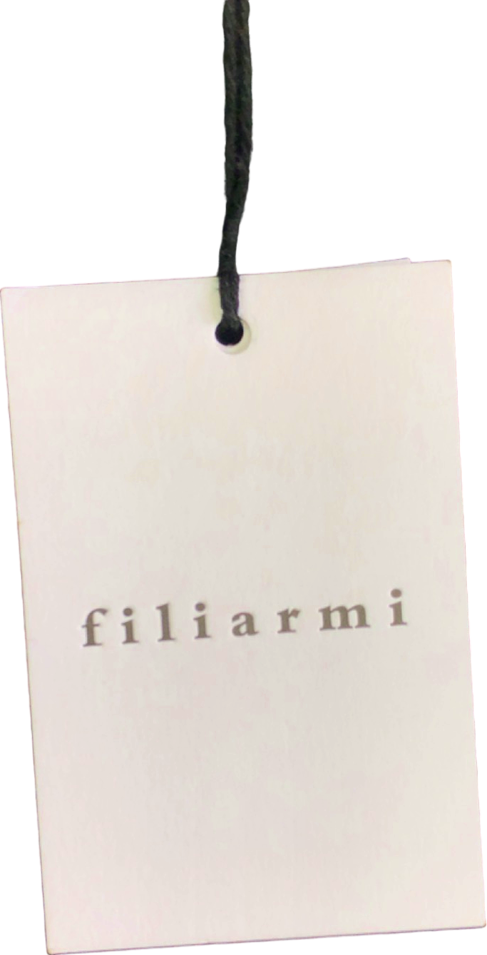 Filiarmi Black Asymmetrical Neck Midi Dress UK 8