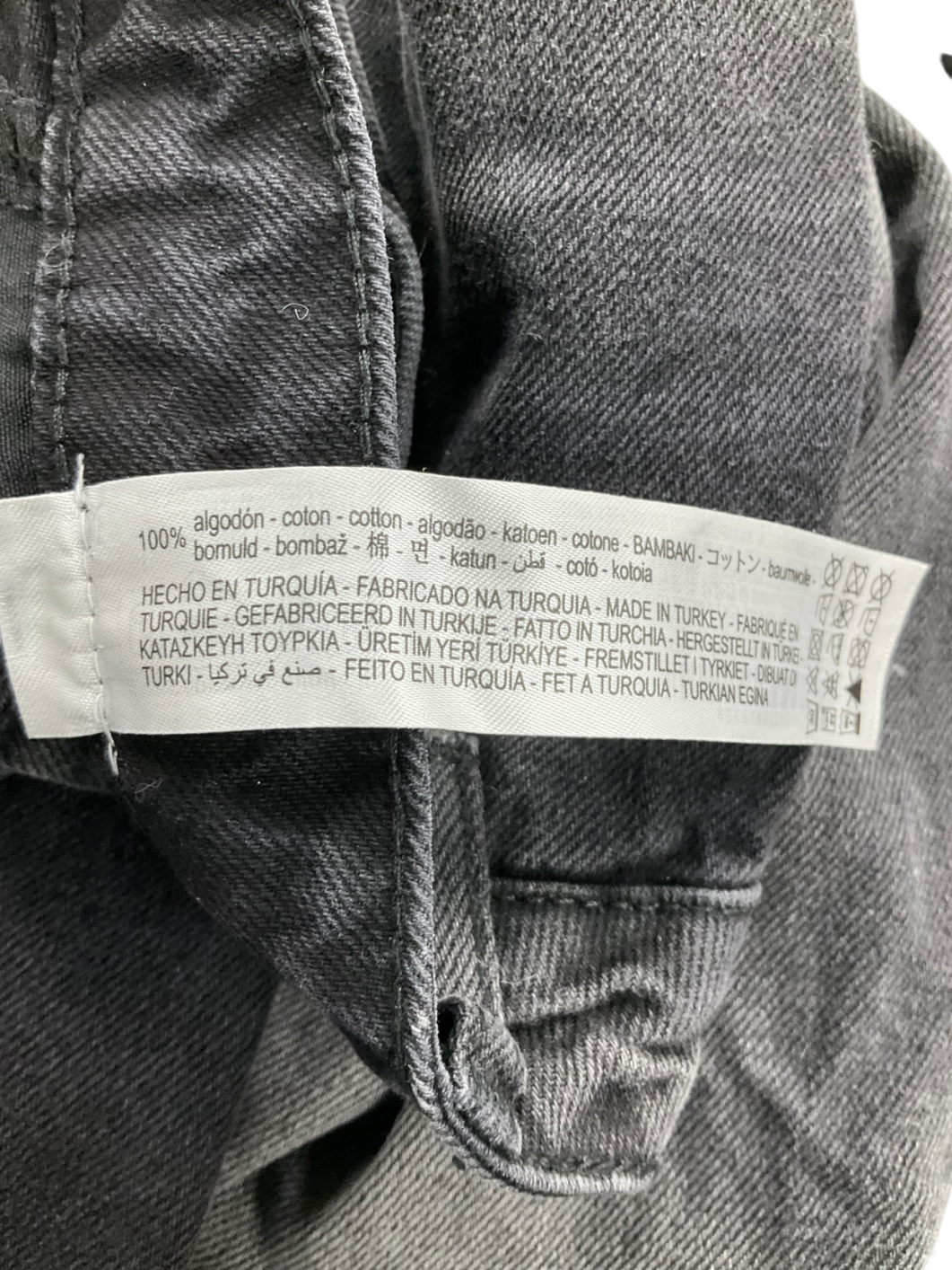 Bershka Black Straight Leg Jeans UK 10