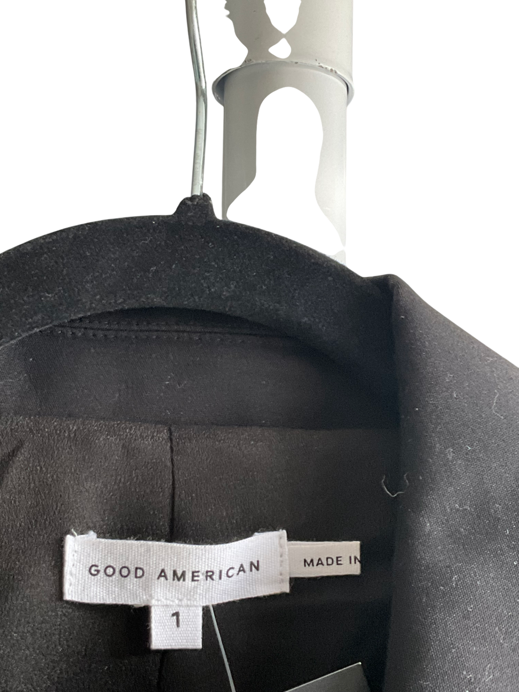Good American Black Scuba Blazer 2.0 UK S