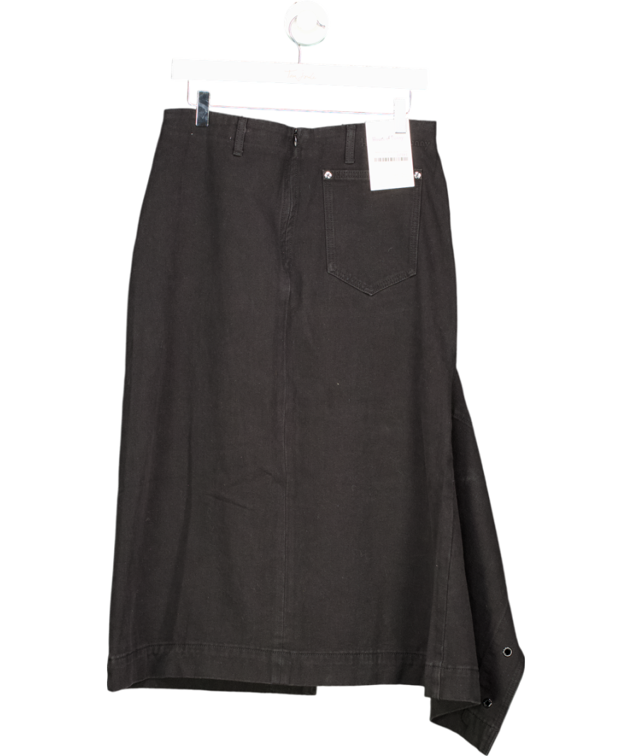 HOUSE OF SUNNY Black The Half Cut Skirt UK 8