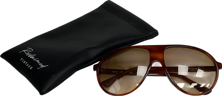 Reclaimed Vintage Brown Unisex Oversized Aviator Sunglasses In Tortoiseshell One Size