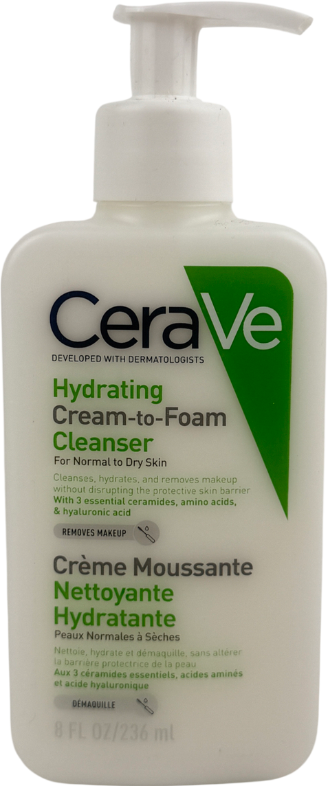 Cerave Hydrating Cream-to-foam Cleanser 236ml