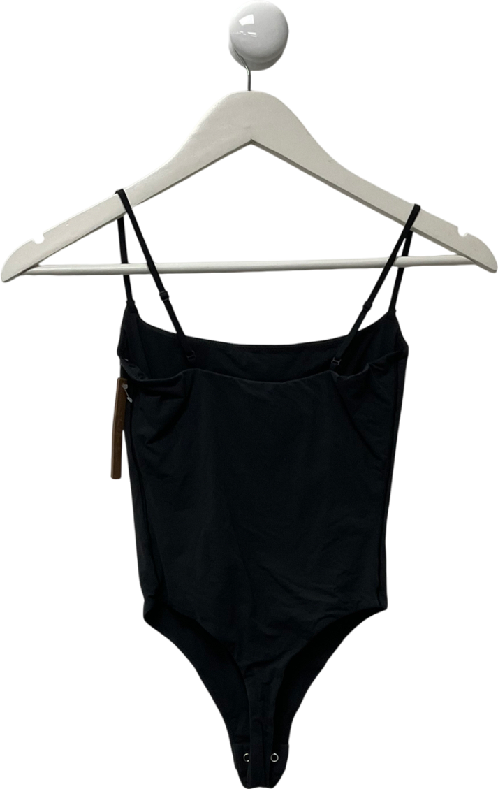 SKIMS Black Fits Everybody Cami Thong Bodysuit - Onyx UK M